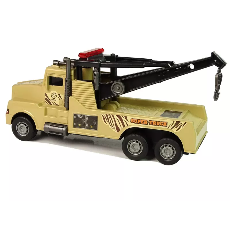 LEAN TOYS auto hinausauto tienvarsiapu 1:10 köysi ruskea