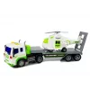 LEAN TOYS Auto kuljetusauto paristoilla 1:16 helikopterilla