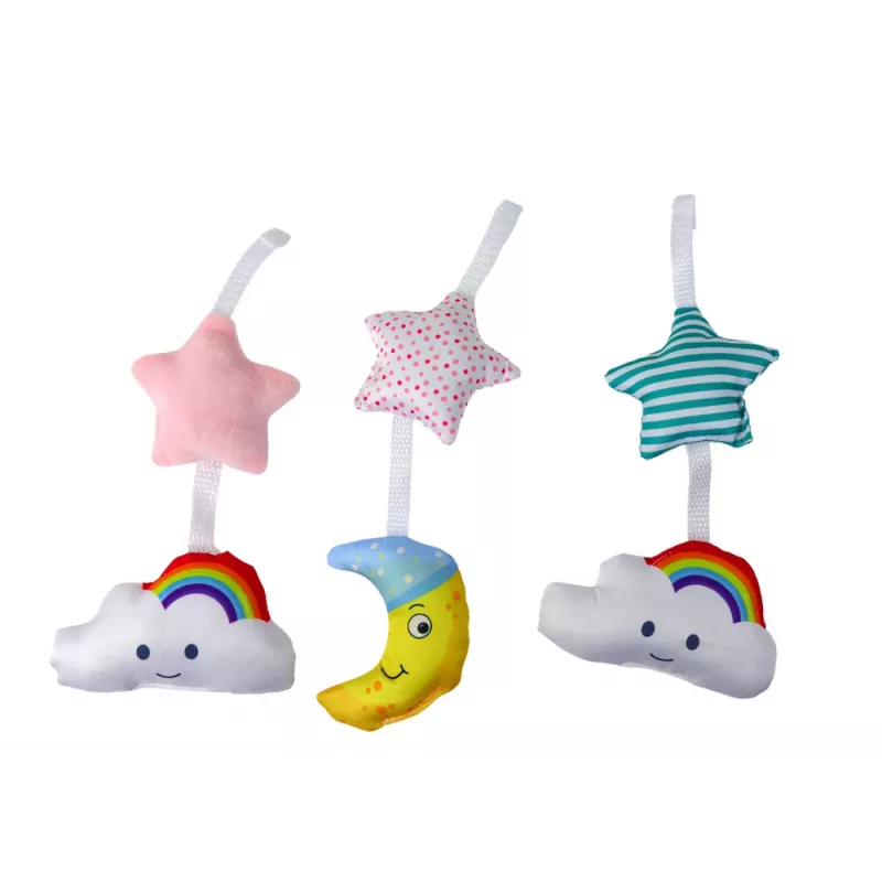 LEAN TOYS vauvansänky mobile Sky Sound pinkki