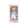 LEAN TOYS vauvanukke 46 cm sininen tutti hattu sukat