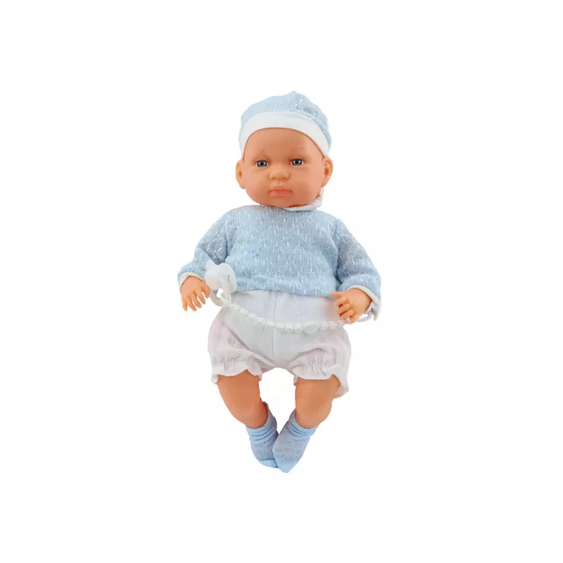 LEAN TOYS vauvanukke 46 cm sininen tutti hattu sukat