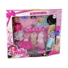 LEAN TOYS nukke Emily vauva tarvikkeet irrotettavat mekot