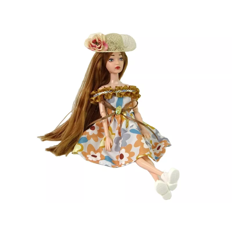 LEAN TOYS vauvanukke Emily Autumn punaisilla hiuksilla ja hatulla
