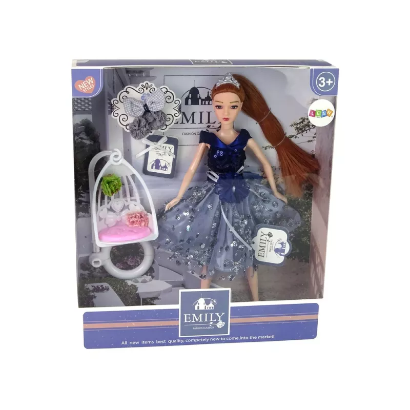 LEAN TOYS nukke Emily vauva keinu kukat