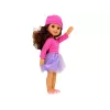LEAN TOYS Vauvanukke tyttö ruskeat hiukset