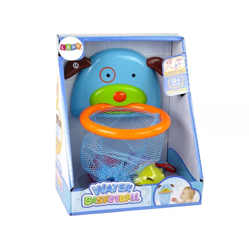 LEAN TOYS kylpylelu mini koripallo koira kumikala