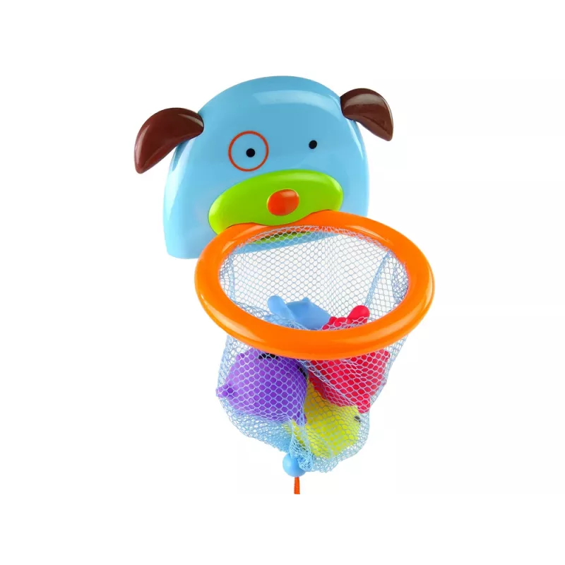 LEAN TOYS kylpylelu mini koripallo koira kumikala