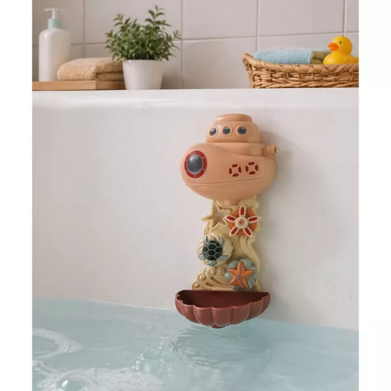 LEAN TOYS KylpyLeikkikalusarja: laiva, merieläimet, vesiputous, imukupit