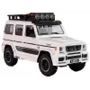 LEAN TOYS paristokäyttöinen maastoauto valkoinen
