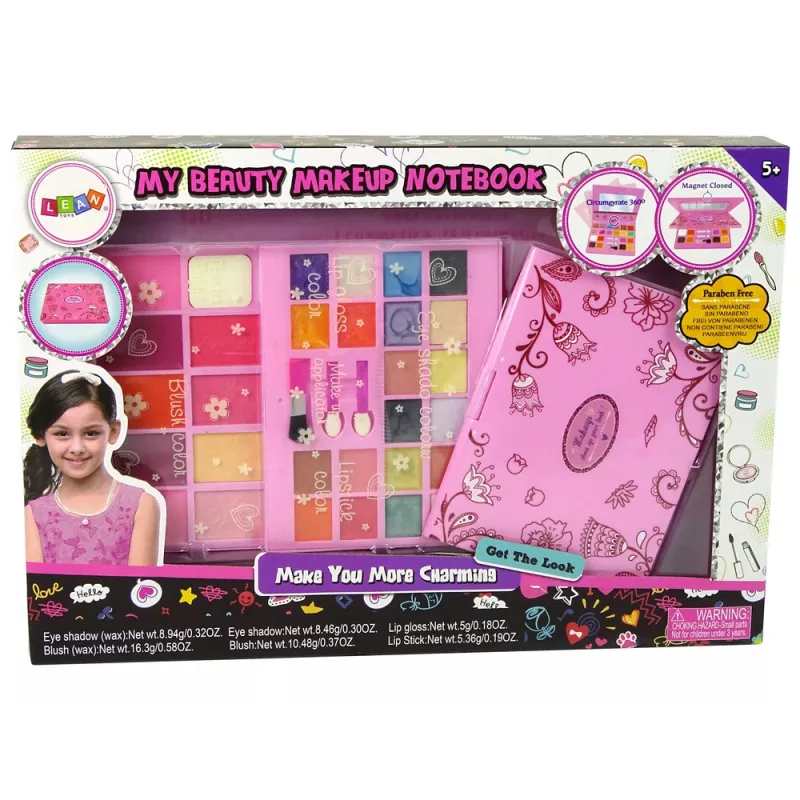 LEAN TOYS Kauneuspaletti meikkisarja tytöille