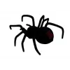 LEAN TOYS Big Hairy Spider Black Widow kauko-ohjattava