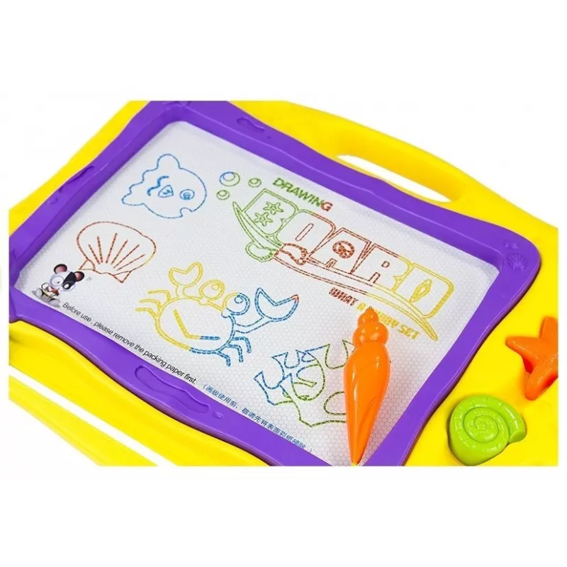 LEAN TOYS taulu leimoilla ja värikkäällä taustalla
