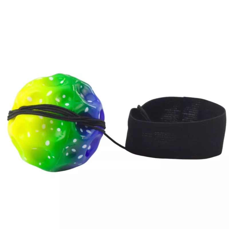 LEAN TOYS hyppypallo kuminauhalla, sensorinen, nystyröillä, värikäs, 6 cm