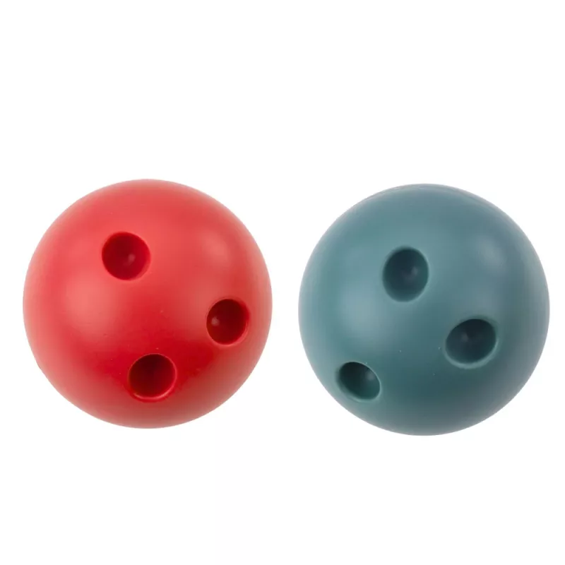 LEAN TOYS keilailusarja kissoilla lapsille, 10 keilaa, 2 värikästä palloa