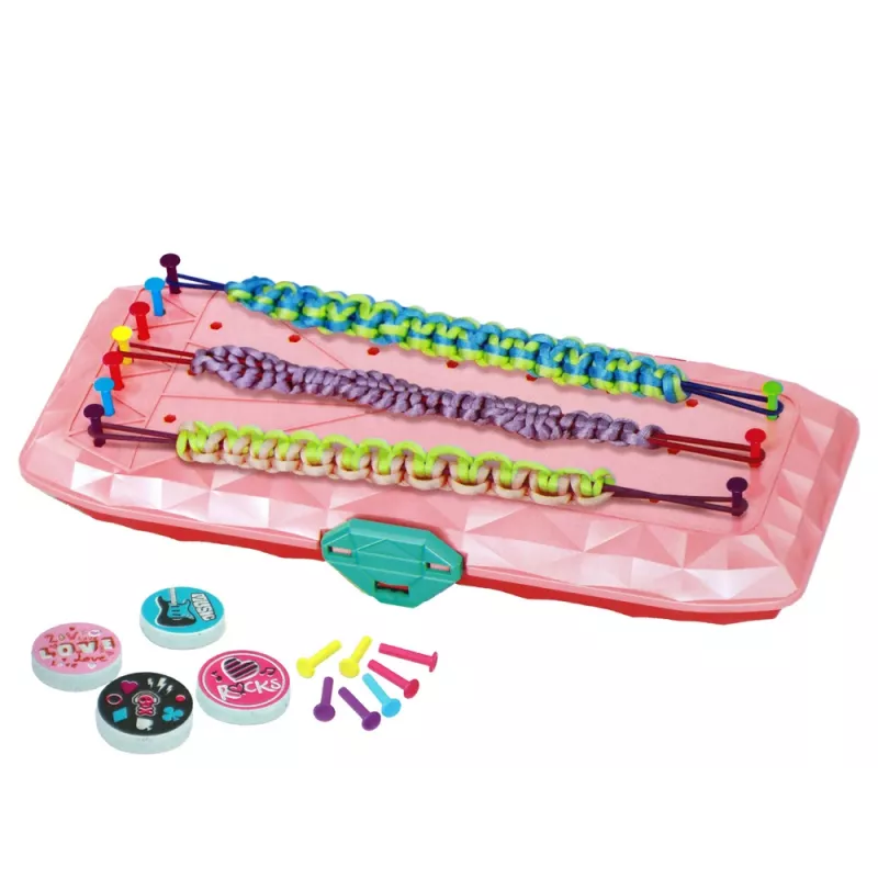 LEAN TOYS rannekorunvalmistussarja vaaleanpunainen laatikko