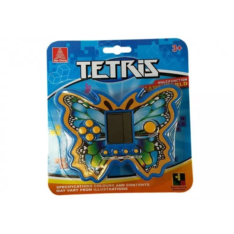 LEAN TOYS Brick Game Tetris Butterfly sininen