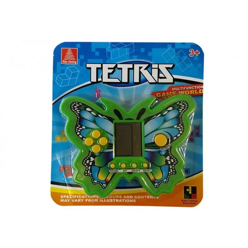 LEAN TOYS Brick Game Tetris Butterfly vihreä