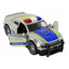 LEAN TOYS auto poliisi 1:14 valot äänet hopea