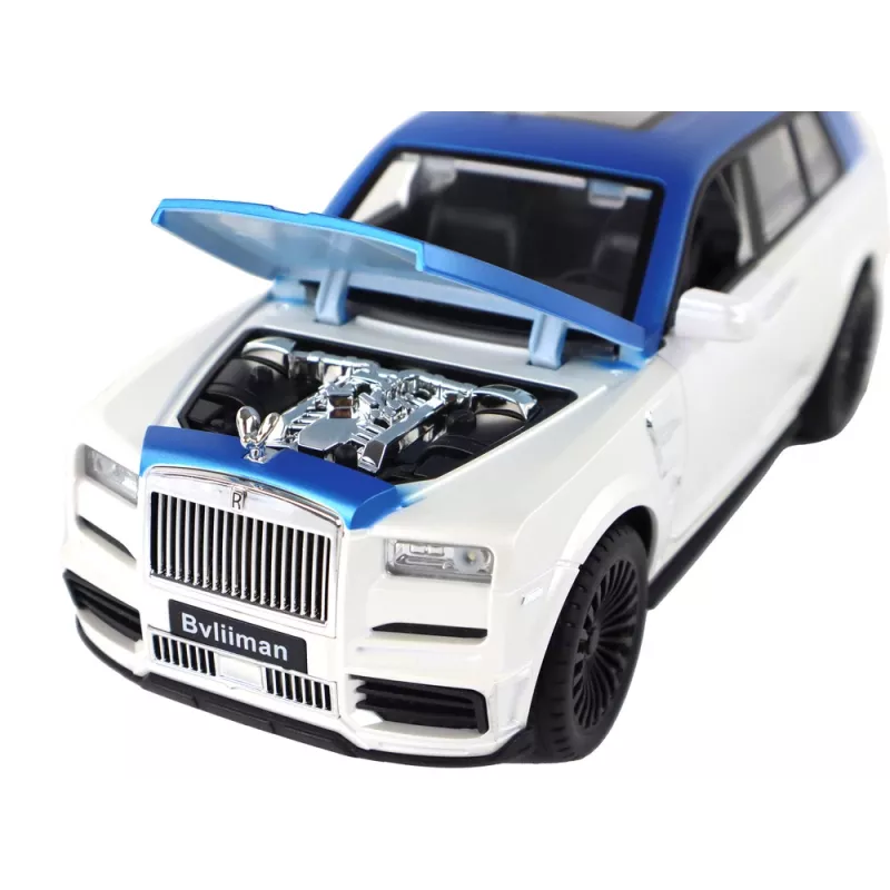 LEAN TOYS auto R/C 1:20 valkoinen ja sininen kauko-ohjattava