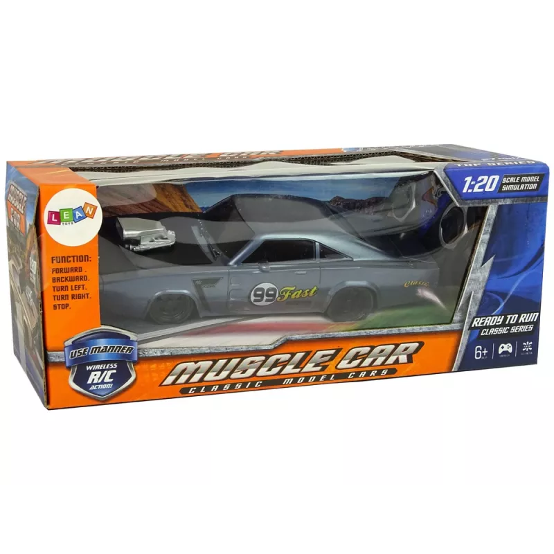 LEAN TOYS Auto R/C Sports tarra 1:20 harmaa ohjain