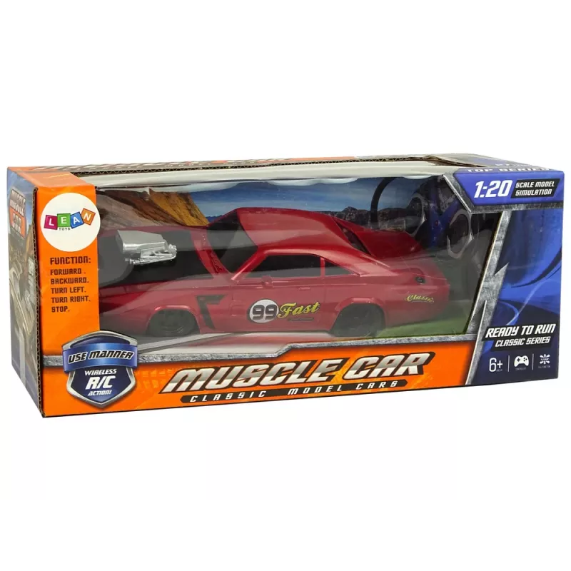 LEAN TOYS Auto R/C Sports tarra 1:20 punainen ohjain