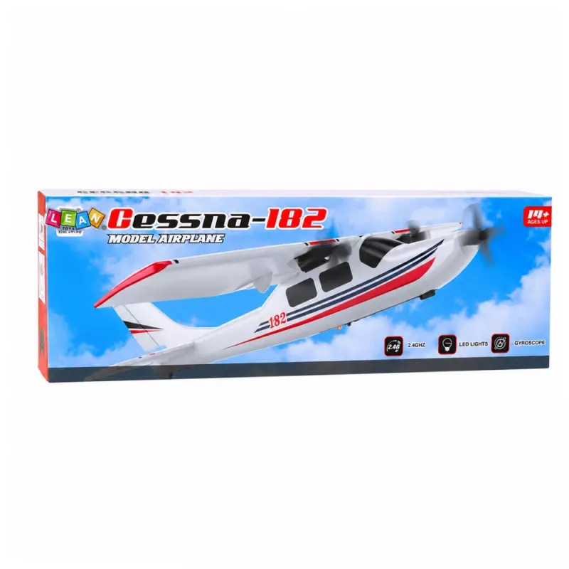 LEAN TOYS Cessna 182 2,4 GHz kauko-ohjattava vaahtomuovilentokone