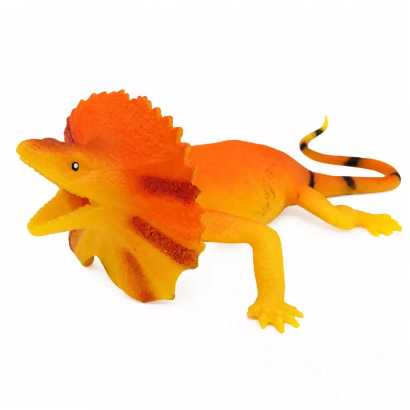 LEAN TOYS kauluslisko kumihahmo venyvä realistinen 19cm