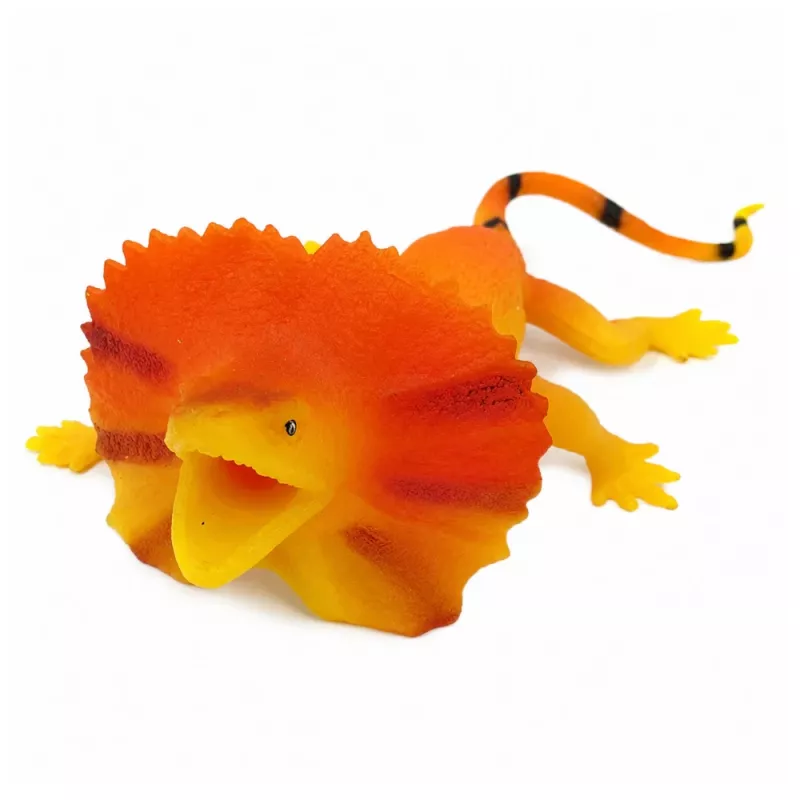 LEAN TOYS kauluslisko kumihahmo venyvä realistinen 19cm