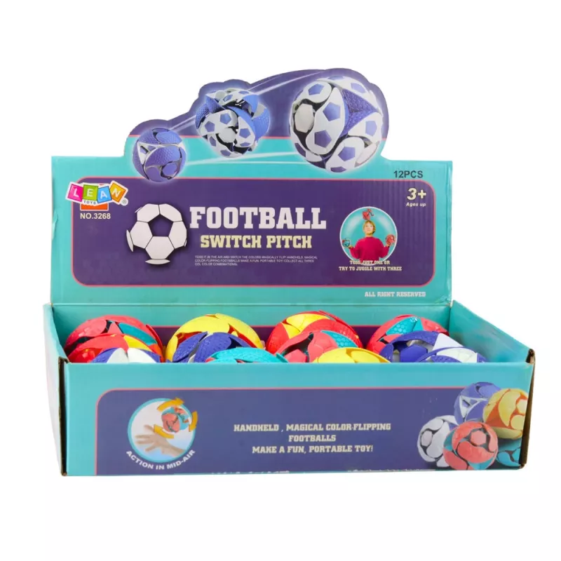LEAN TOYS värinvaihtava LED-jonglauspallo 8 cm monivärinen