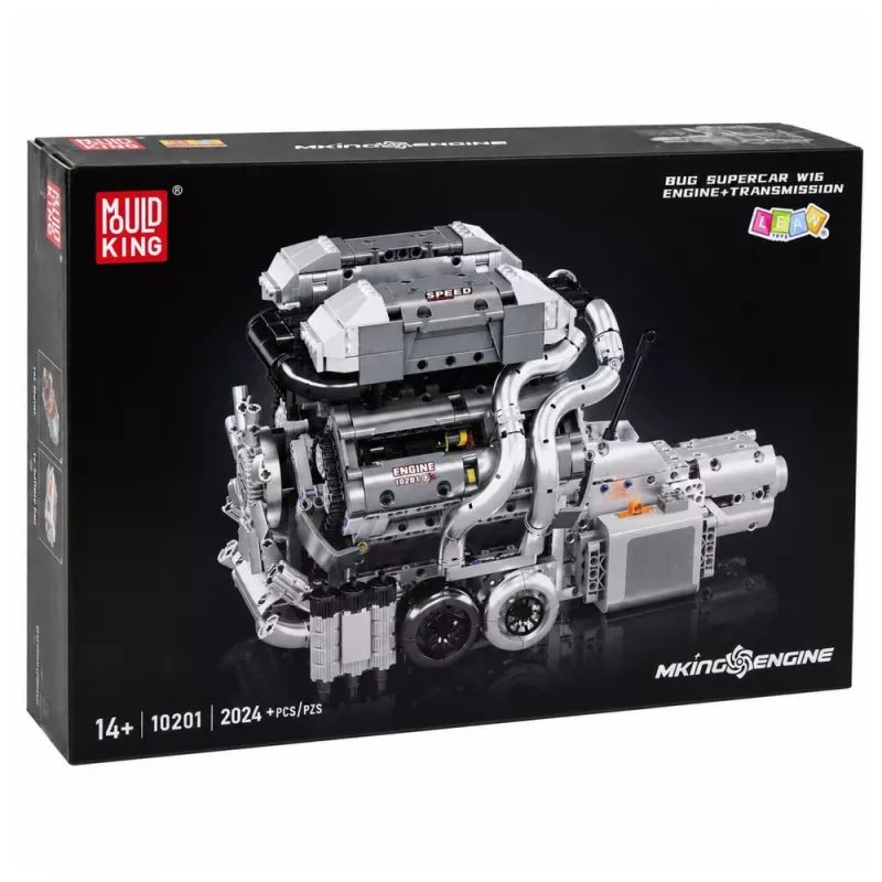 LEAN TOYS rakennuspalikat auto moottori V8 vaihteisto 2024 el.