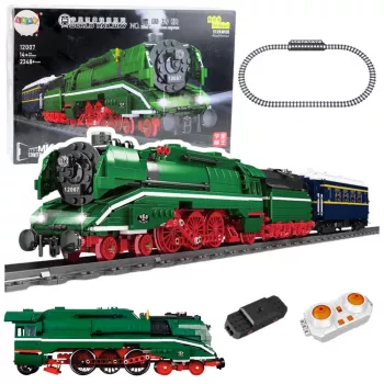 LEAN TOYS rakennuspalikat kauko-ohjattava höyryveturi RC 2348 el.