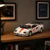 LEAN TOYS rakennuspalikat urheiluauto kauko-ohjaus RC valkoinen 1384 osaa