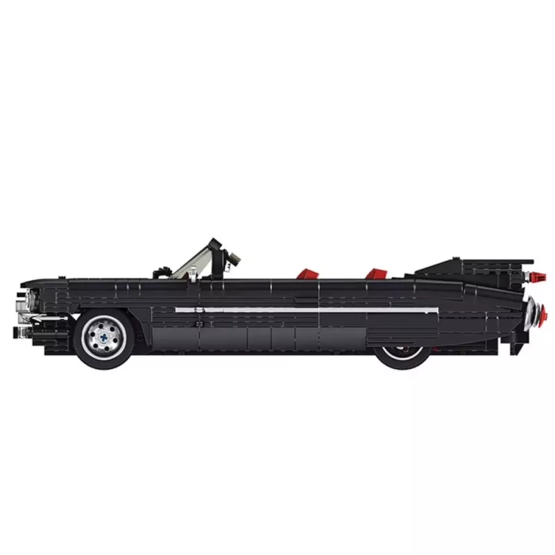 LEAN TOYS rakennuspalikat klassikkoauto avoauto Cadi-Elrado musta 1324 osaa
