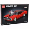 LEAN TOYS rakennuspalikat urheiluauto Charger punainen 1869 osaa
