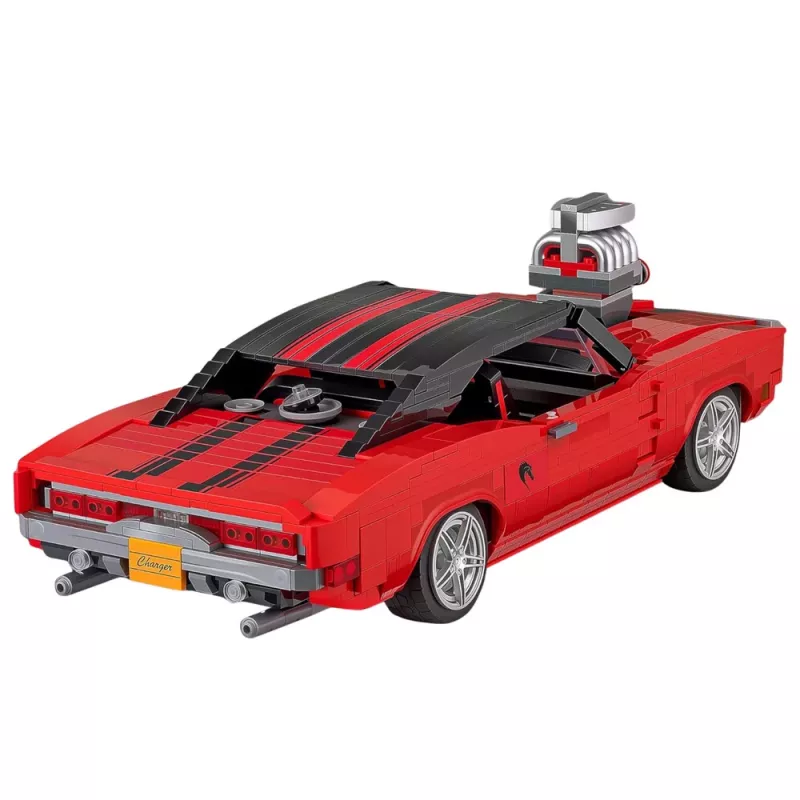 LEAN TOYS rakennuspalikat urheiluauto Charger punainen 1869 osaa