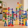 LEAN TOYS rakennussarja pallorata tunneli värikkäät dinosaurukset 192 osaa