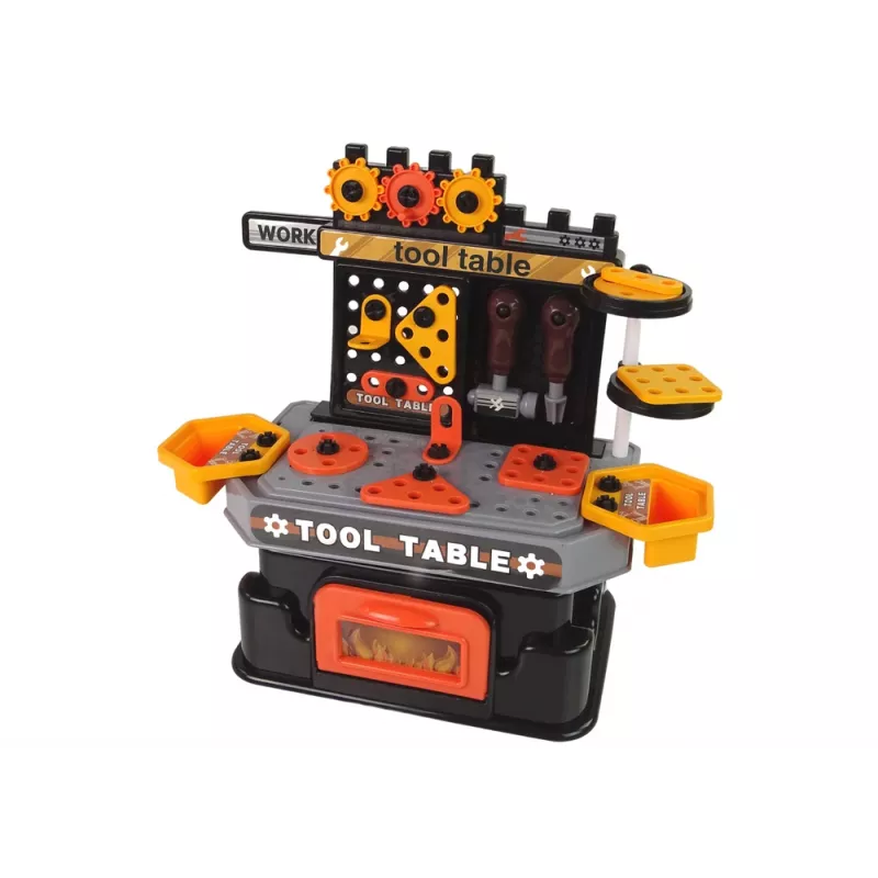 LEAN TOYS Luova DIY työpaja 57-osainen työpöytäsarja työkaluilla