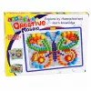 LEAN TOYS Luova setti nappimosaiikkipalapeli sieninastat laukku 300 kpl
