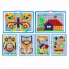 LEAN TOYS Luova setti nappimosaiikkipalapeli sieninastat laukku 300 kpl
