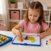 LEAN TOYS Luova setti nappimosaiikkipalapeli sieninastat laukku 300 kpl