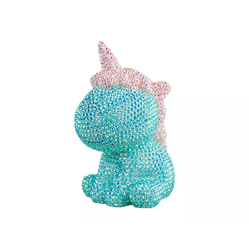LEAN TOYS Luova yksisarvinen setti DIY timantit kristallit sininen
