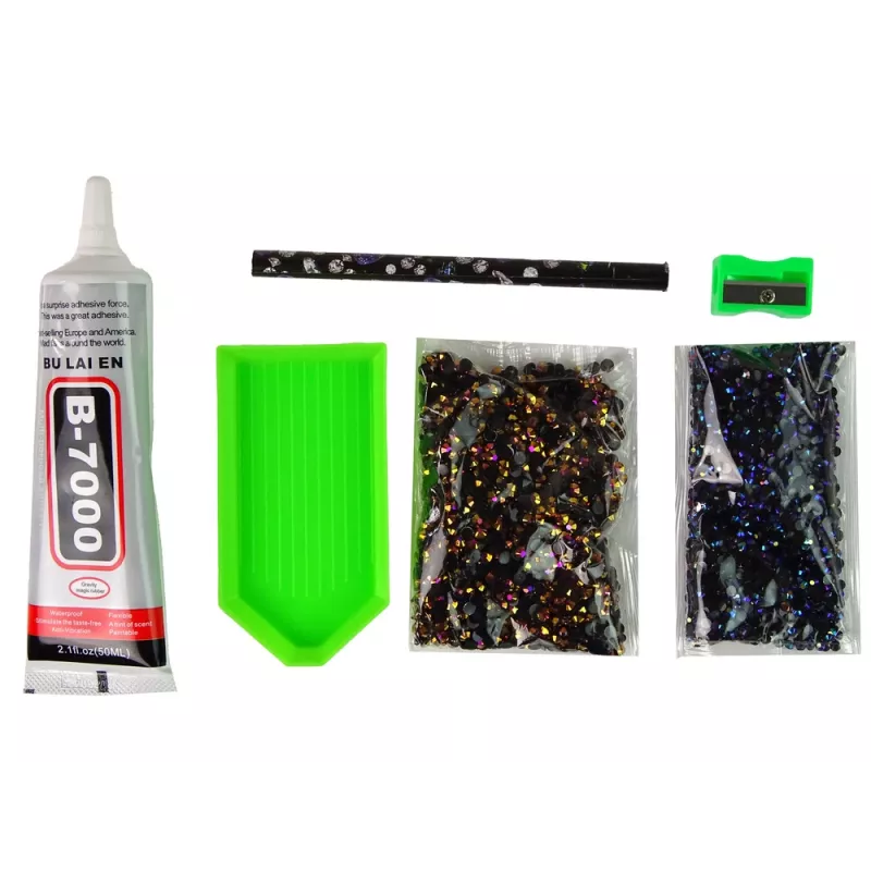 LEAN TOYS Luova yksisarvinen setti DIY timantit kristallit ruskea