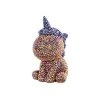 LEAN TOYS Luova yksisarvinen setti DIY timantit kristallit ruskea
