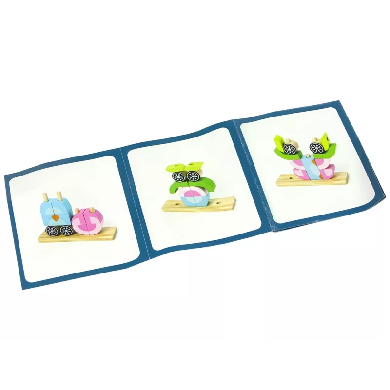 LEAN TOYS Luova puinen tilallinen palapeli pöllö 3D