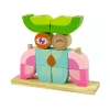 LEAN TOYS Luova puinen tilallinen palapeli pöllö 3D