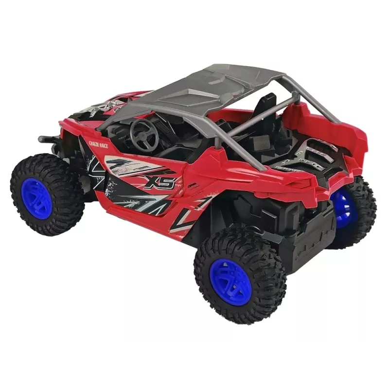 LEAN TOYS Cross Country maasto-ohjattava auto 27 MHz punainen