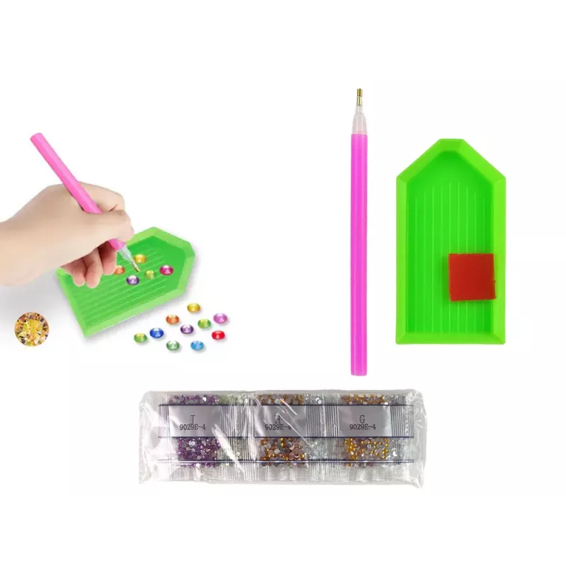 LEAN TOYS timanttikirjontatarra-arkki dinosaurukset mosaiikki
