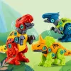 LEAN TOYS dinosaurusrakennuspalikat ruuvaussarja ruuvimeisselillä 4-in-1