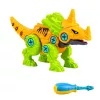 LEAN TOYS dinosaurusrakennuspalikat ruuvaussarja ruuvimeisselillä 4-in-1