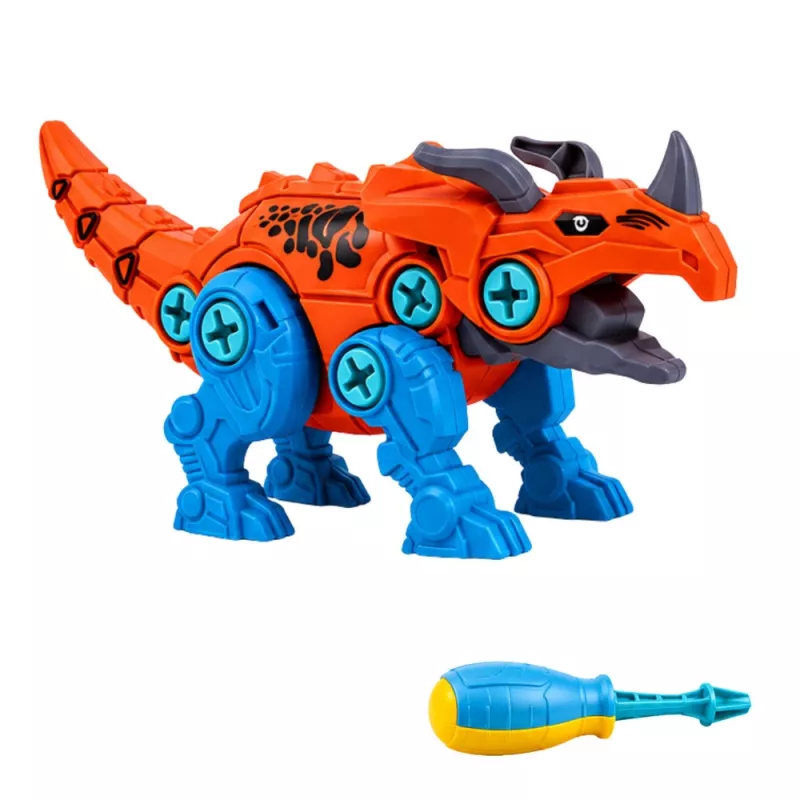 LEAN TOYS dinosaurusrakennuspalikat ruuvaussarja ruuvimeisselillä 4-in-1